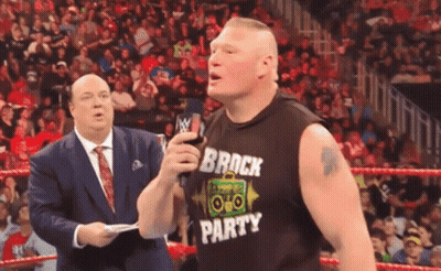 Man In Brick Party Shirt In Wrestling Ring GIF
