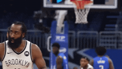 Man In Brooklyn Jersey Playing Basketball GIF