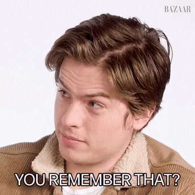 Man In Brown Jacket Asking If He Remembers GIF