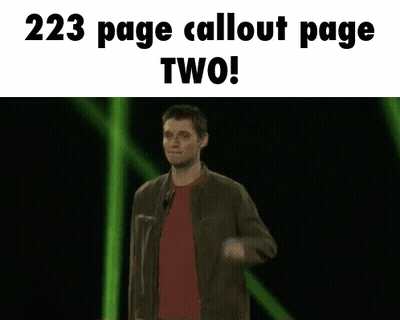 Man In Brown Jacket Pointing Up 223 Page Callout Page Two GIF