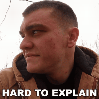 Man In Brown Jacket Saying Hard To Explain GIF
