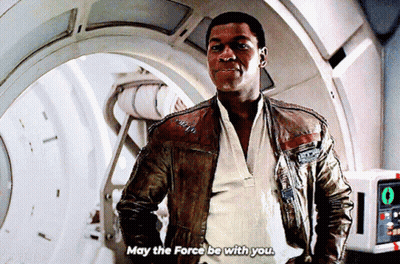Man In Brown Leather Jacket May The Force Be With You GIF