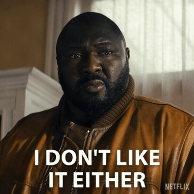 Man In Brown Leather Jacket Says I Don't Like It Either GIF