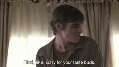 Man In Brown Shirt I Feel Like Sorry For Your Taste Buds GIF