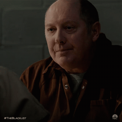 Man In Brown Shirt Smiling #Theblacklist GIF
