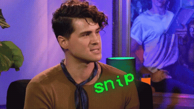 Man In Brown Shirt With Snip GIF