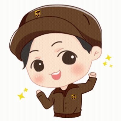 Man In Brown UPS Uniform GIF