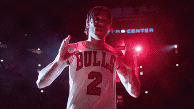Man In Bulls Jersey Number 2 GIF
