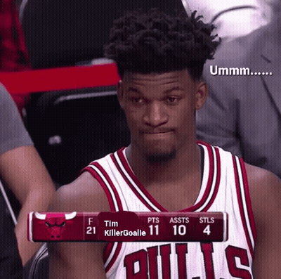 Man In Bulls Jersey Sitting In Stands GIF