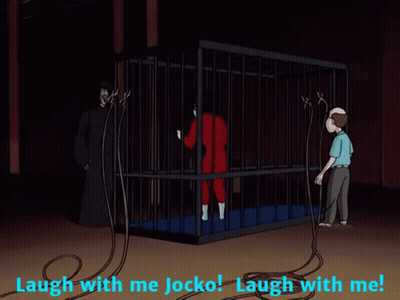 Man In Cage Laugh With Me Jocko GIF