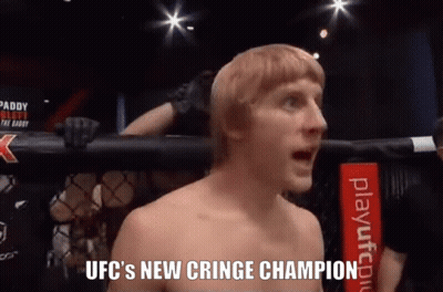 Man In Cage UFC's New Cringe Champion GIF