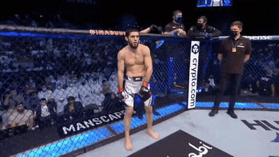 Man In Cage With Crypto.com Sign GIF