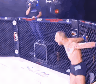 Man In Cage With FIFA Sign GIF