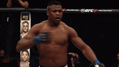 Man In Cage With UFC2 Sign GIF