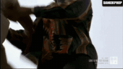Man In Camouflage Jacket Attacked By Another Man Dankhiphop GIF