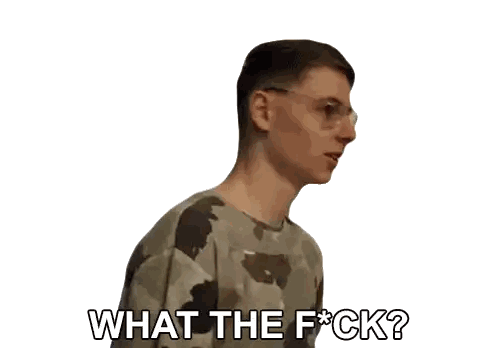 Man In Camouflage Shirt Saying What Sticker