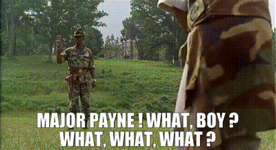 Man In Camouflage Talking To Another Man In Field GIF