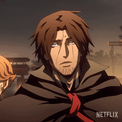 Man In Cape With Red Tie And Netflix Logo GIF