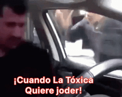 Man In Car Cuando La Toxica Quiere Joder GIF