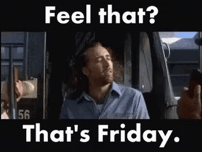 Man In Car Saying Feel That That's Friday GIF