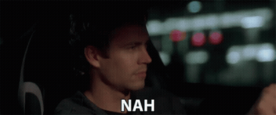 Man In Car Saying Nah GIF