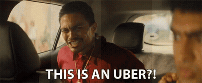 Man In Car Saying This Is An Uber GIF