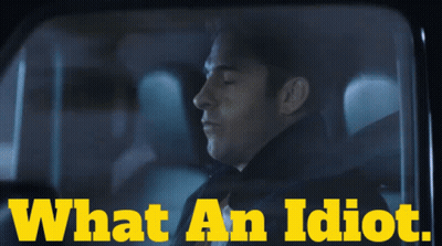 Man In Car Saying What An Idiot GIF