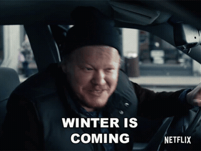 Man In Car Saying Winter Is Coming GIF