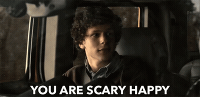 Man In Car Saying You Are Scary Happy GIF