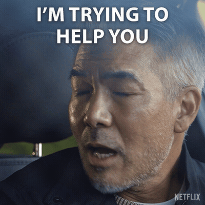 Man In Car Says I'm Trying To Help You Netflix Ad GIF