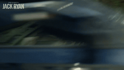 Man In Car With Jack Ryan GIF