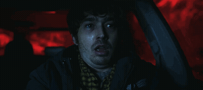 Man In Car With Liberty Mutual Jacket GIF