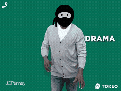 Man In Cardigan And Mask With Anxiety GIF