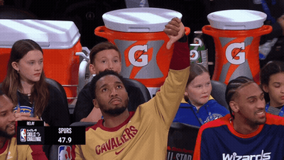 Man In Cavaliers Jersey Giving Thumbs Down GIF