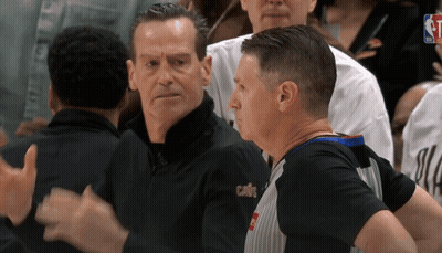 Man In Cavs Jacket Talking GIF