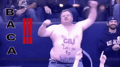 Man In CBJ Shirt GIF