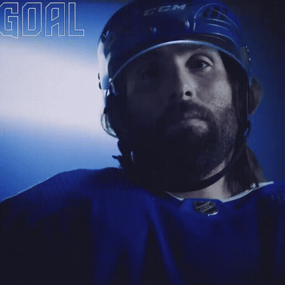Man In CCM Helmet And Blue Jersey GIF