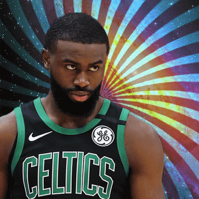 Man In Celtics Jersey Psychedelic Background GIF
