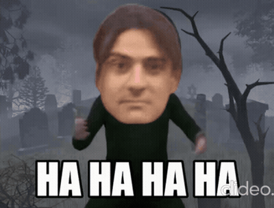 Man In Cemetery Ha Ha Ha Ha GIF