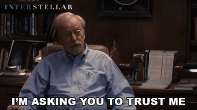 Man In Chair I'm Asking You To Trust Me GIF