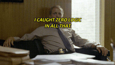 Man In Chair Saying I Caught Zero Logic In All That GIF