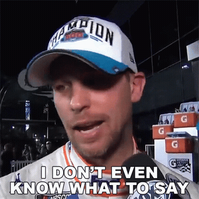 Man In Champion Hat Saying I Don't Even Know What To Say GIF