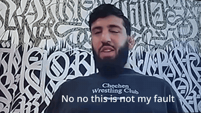 Man In Chechen Wrestling Club Shirt GIF