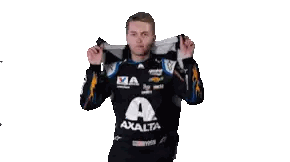 Man In Checkered Axalta Shirt Sticker