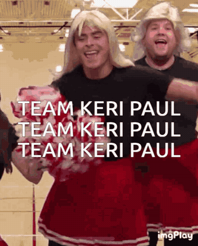 Man In Cheerleader Outfit Dancing Team Keri Paul GIF