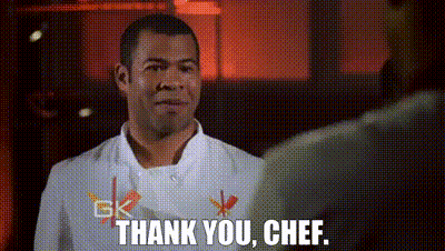 Man In Chef Coat Thumbs Up Saying Thank You Chef GIF