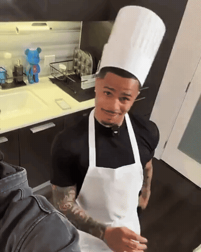 Man In Chef Hat And Apron GIF