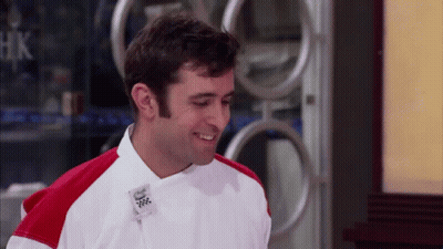 Man In Chef Jacket Named Patrick GIF