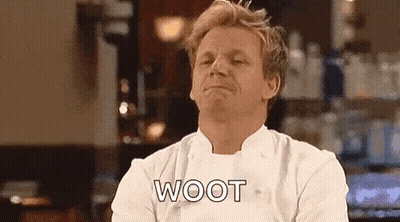Man In Chef Uniform Says Woot At Bar GIF