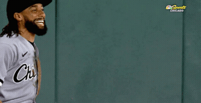 Man In Chicago Cubs Jersey Holding Baseball GIF